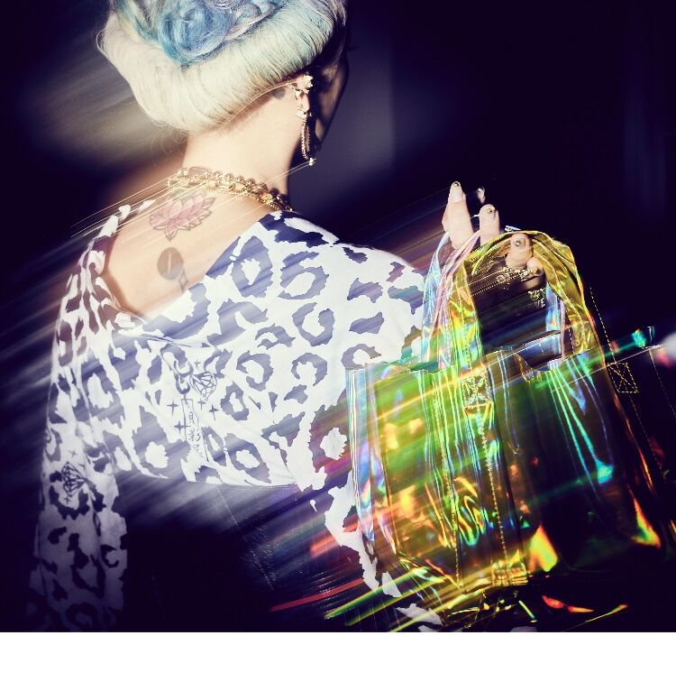 holographic mirror tote small | burself
