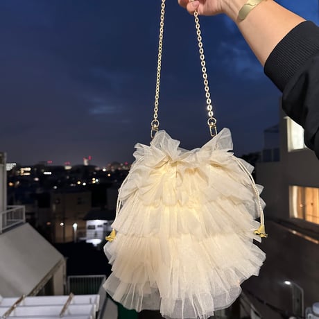 Special offer : tulle bag w chain by DIR69
