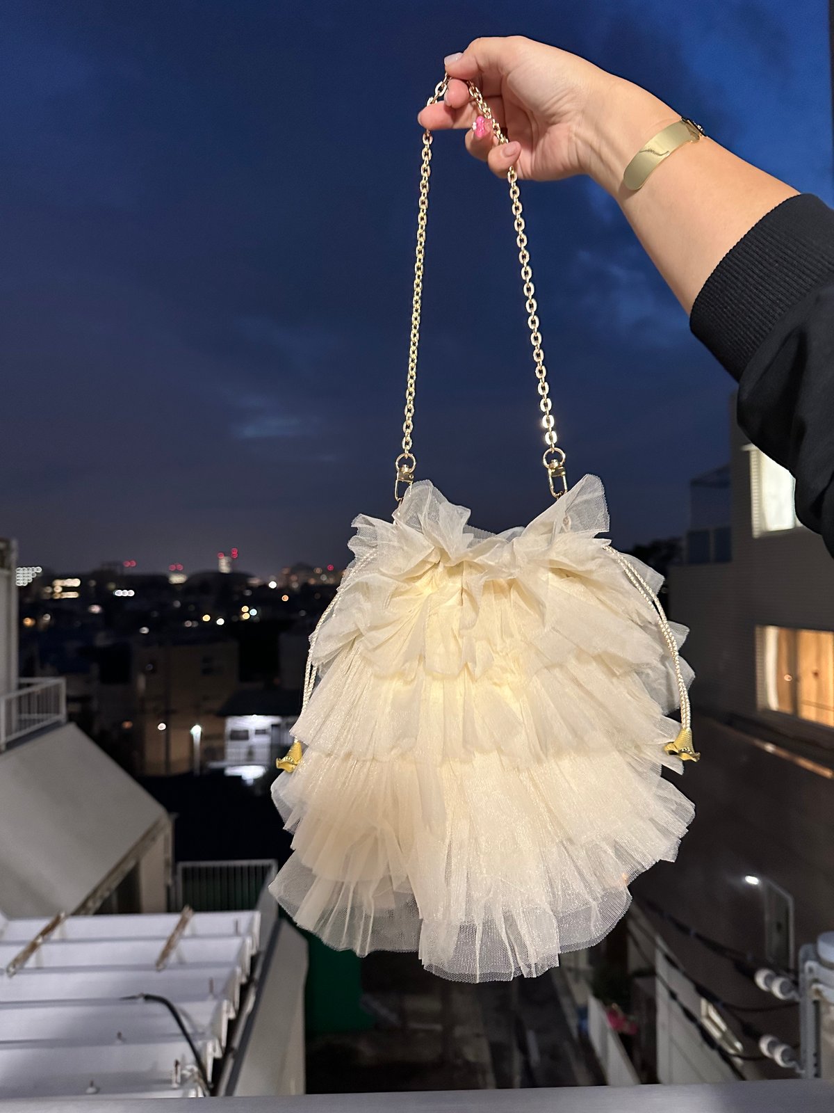 チュールバック Special offer : tulle bag w chain by DIR69 | bu