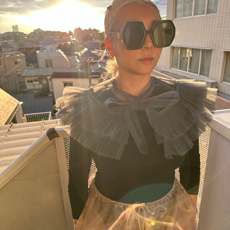 Ruffle tulle collar by DIR69