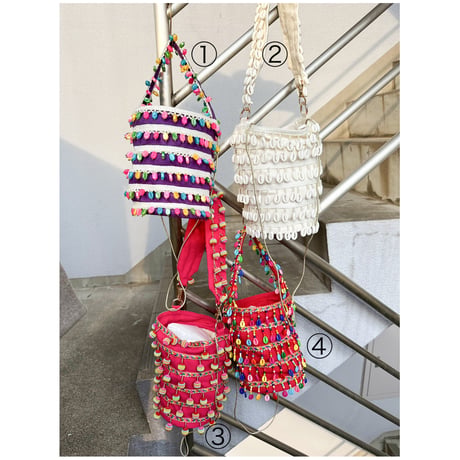 burself x DIR69 shell bucket bags