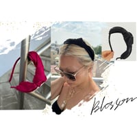 Asymmetric knot headband
