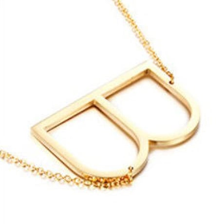gold LETTER necklace