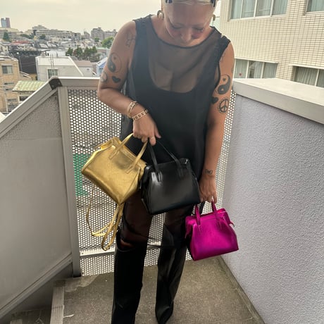 mirror squared backpack handbag