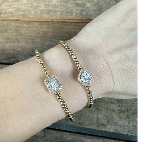 Think bangle w bijoux