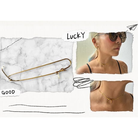 Stainless steel mini bow necklace