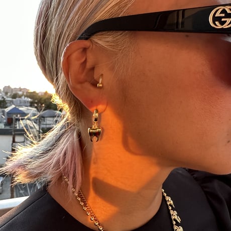 teeth earring 片耳用