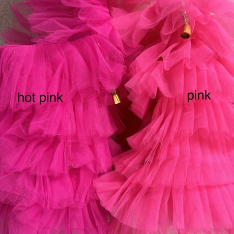 Wild flower ruffle tulle bag