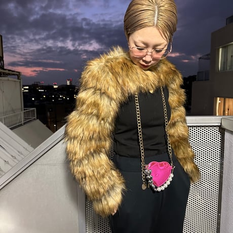 Eco fur sleeve