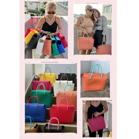 burself candy woven tote : large