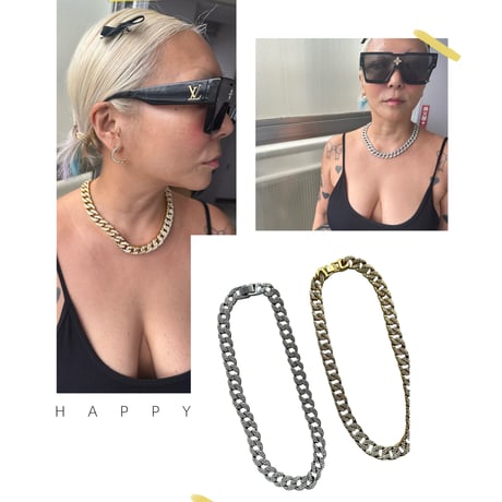 Bling bling chunky chain necklace