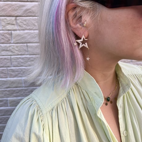 Moon and star earrings