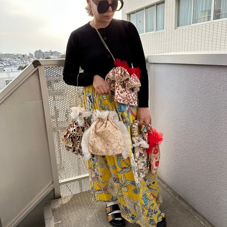 burself x DIR69 embroidered bags