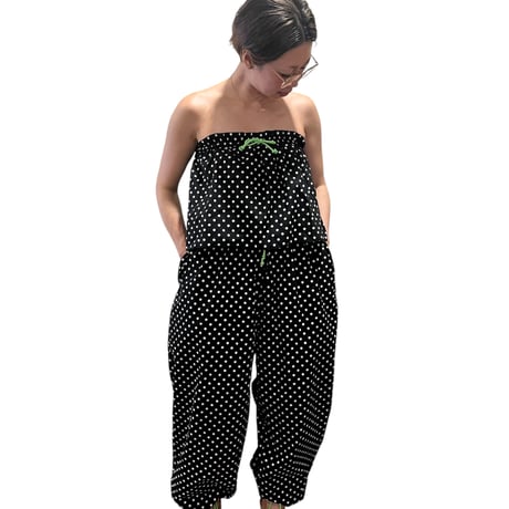 Dot cotton bare top