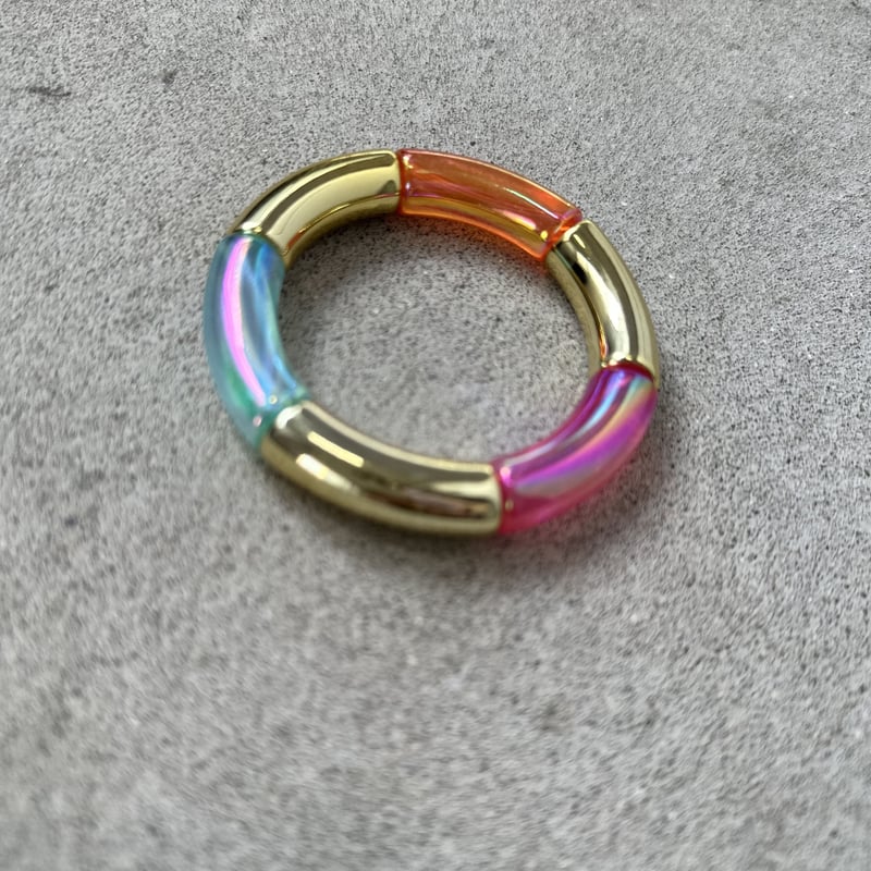 Holographic Macaroni bracelet | burself