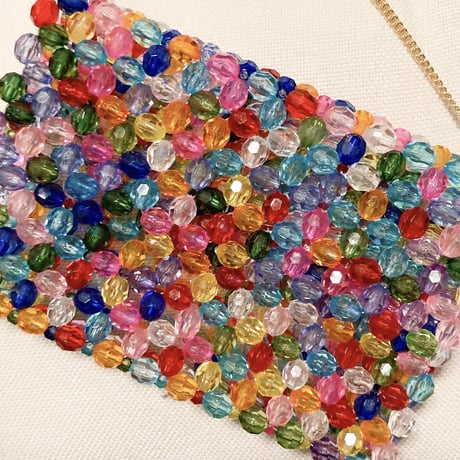 beaded doll bag  large