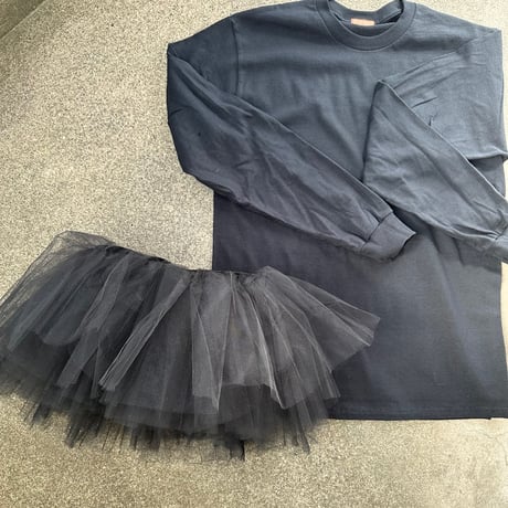 Tulle peplum tee