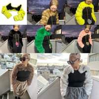 Eco fur sleeve