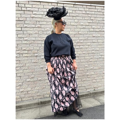 Cotton Maxi skirt w tulle lining by DIR69