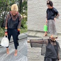 organza cropped top