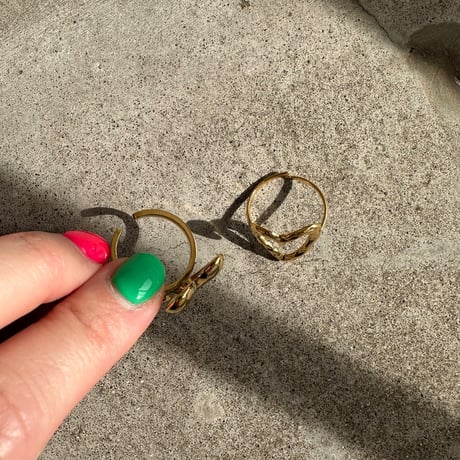 Stainless steel heart rings