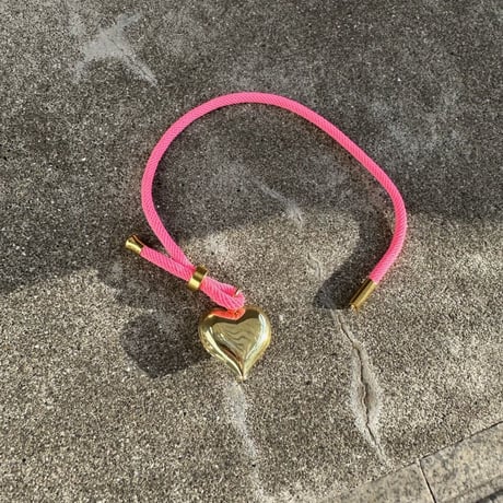 Rope bracelet w heart