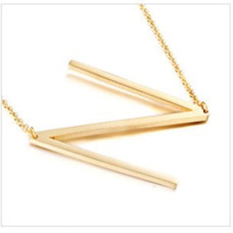 gold LETTER necklace