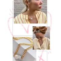 Baroque pearl chunky necklace