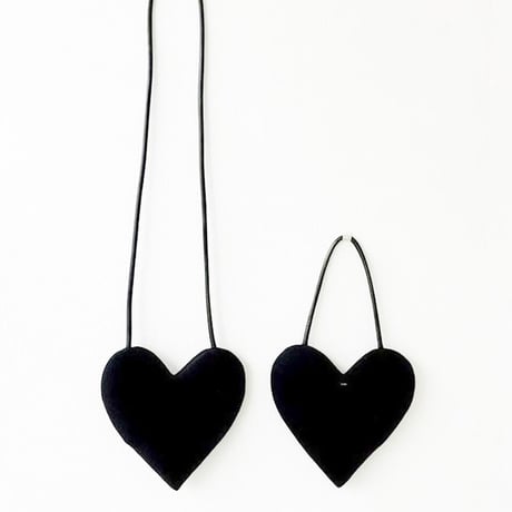 Black heart shape bag