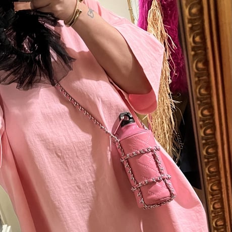 Quilted bottle holder bag