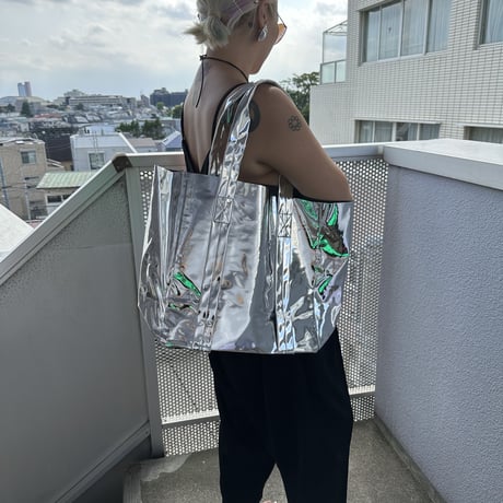 Mirror tote w long strap
