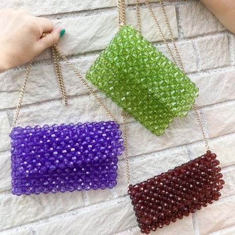 beaded doll bag  large