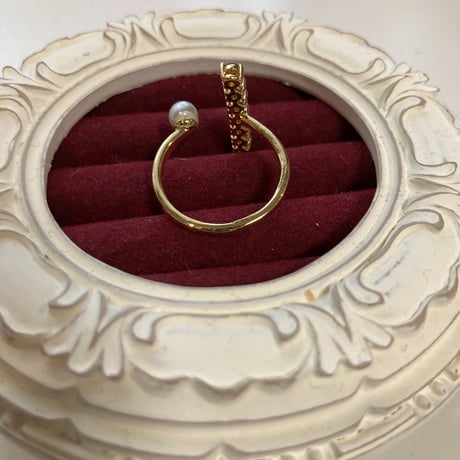 rainbow pearl ring