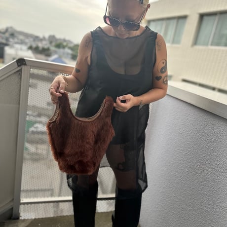 DIR69 x burself faux fur shopper