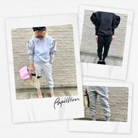Long rib sweat pant