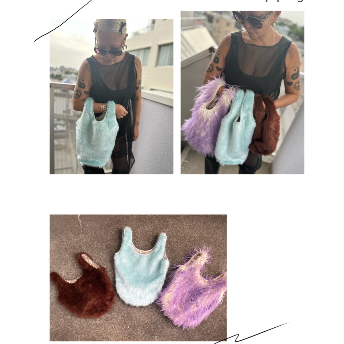 DIR69 x burself faux fur shopper | burself