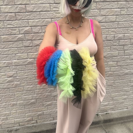 Wild flower tulle short strap