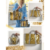 Bi-color mirror tote ( 3 sizes )