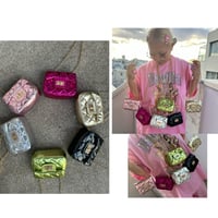 Mirror quilted mini bag