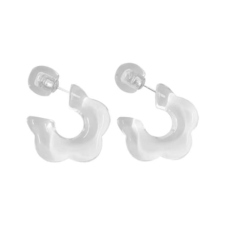 Various clear earrings