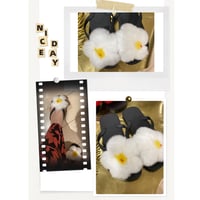 White flower sandals
