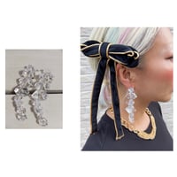 Rock crystal earrings