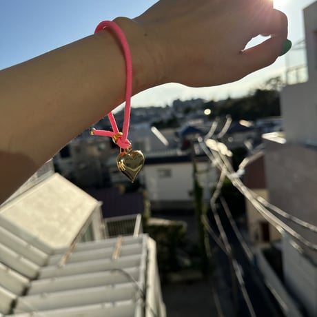 Rope bracelet w heart