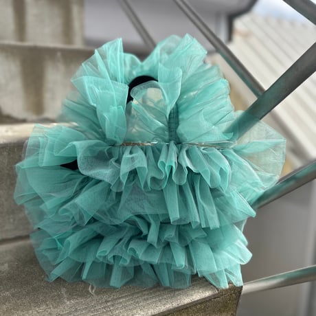 dual color tulle tote size S