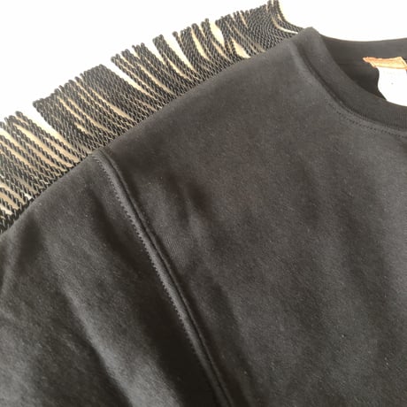 Fringed sweat top