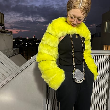 Eco fur sleeve