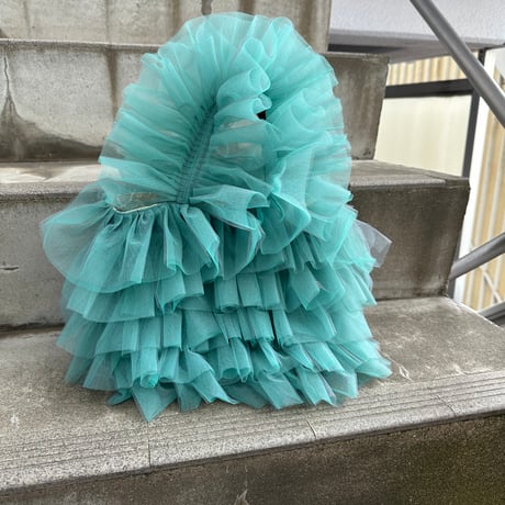 dual color tulle tote size S