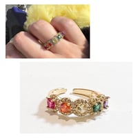 Rainbow amulet ring