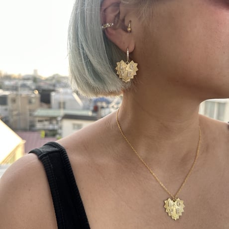 LOVE heart earrings