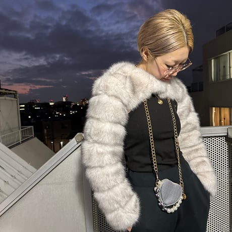Eco fur sleeve